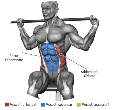 addominali obliqui esercizi casa