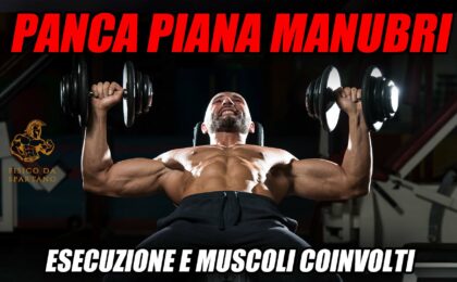 panca piana con manubri