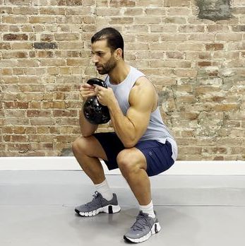 goblet squat kettlebell